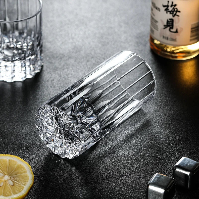 Expensive Whisky Cup Bright Kaleidoscope Asterism Crystal Wine Tasting Glasses Diamond Carving XO Chivas Brandy Whiskey Snifter